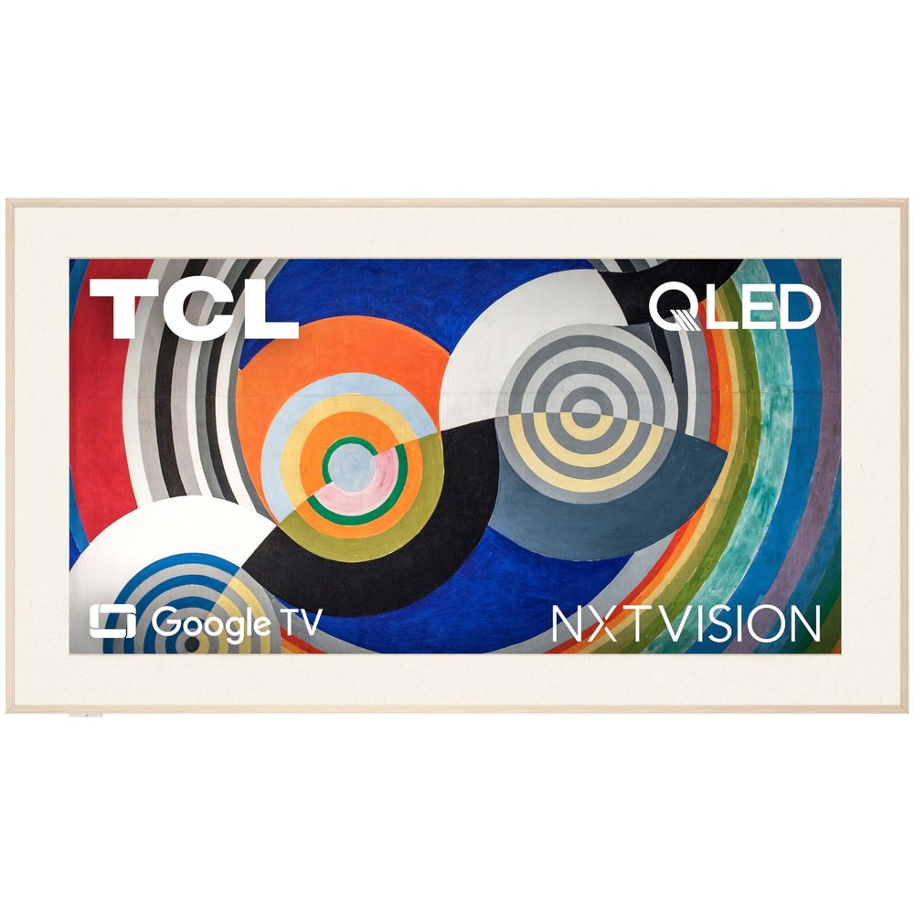 TCL 75 Inch Class NXTVISION Series Picture Frame Canvas Art TV | 75A300W, 2024 Model | QLED 4K HDR Smart Google TV | 120HZ Dolby Atmos Audio | Voice Remote Alexa Google Apple Streaming Television