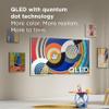 TCL 75 Inch Class NXTVISION Series Picture Frame Canvas Art TV | 75A300W, 2024 Model | QLED 4K HDR Smart Google TV | 120HZ Dolby Atmos Audio | Voice Remote Alexa Google Apple Streaming Television view 4