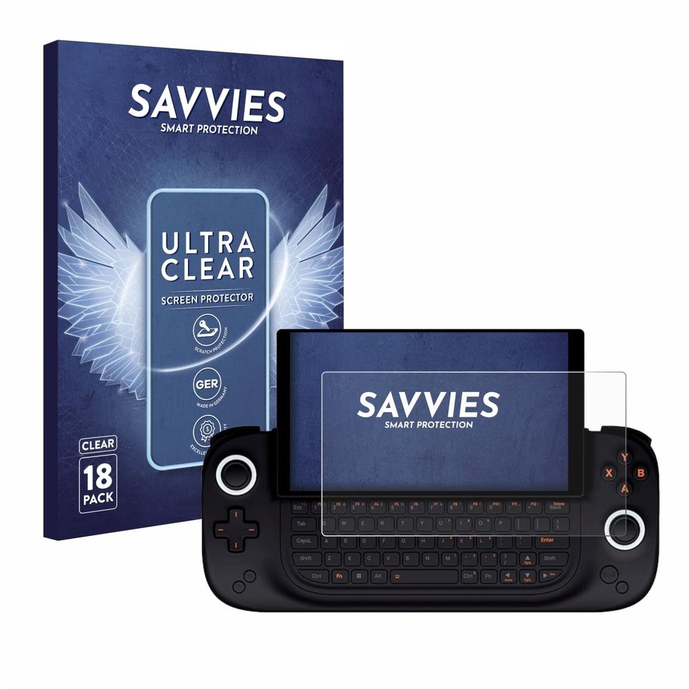 savvies 18 Pack Screen Protector Compatible with Ayaneo Slide Protection Film Clear