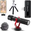 Movo VXR10 Shotgun Mic with WM-VXR10 Wireless Microphone Adapter and Tripod - for Lightning Compatible iPhones, iPads view 1