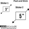 2 (Pieces) 3" and 5" Stickers n Decals I Cant Pause The Game Mom - Motivational Sticker Vinyl Decal Sticker, Waterproof for Cars, Laptop, Phone and More, view 2