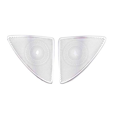 VNFEJEJR Fit for Benz S Class S320 S350 W222 Car Gate Door Loudspeaker Pad Audio Speaker Cover Trim Frame Sticker Accessories Door Audio Speaker Cover(Silver)