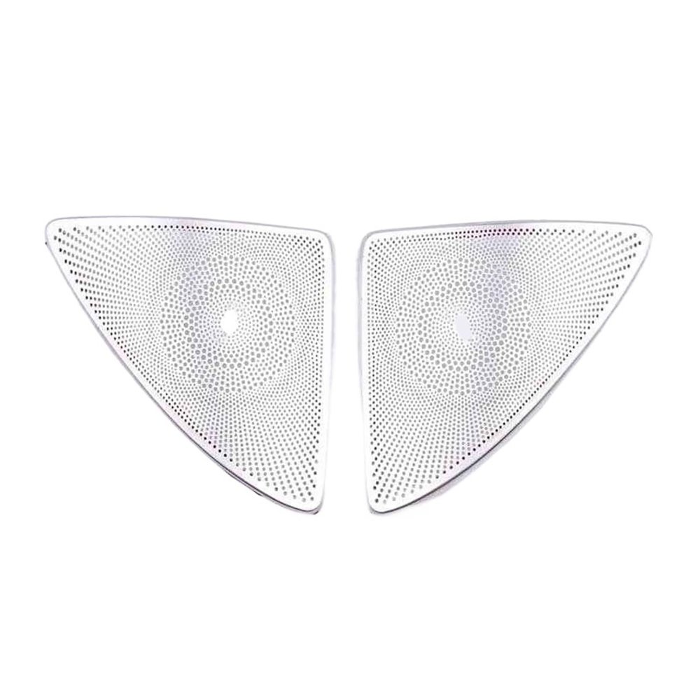 VNFEJEJR Fit for Benz S Class S320 S350 W222 Car Gate Door Loudspeaker Pad Audio Speaker Cover Trim Frame Sticker Accessories Door Audio Speaker Cover(Silver)