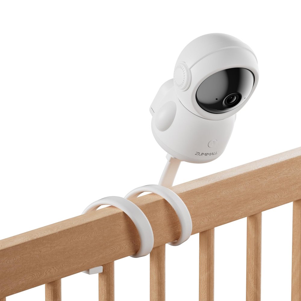 ZUMIMALL 360 Indoor Security Camera, 3MP Baby Monitor Camera, 24/7 Recording Wired Security Camera, 5G/2.4G WiFi Pet Camera, Cry Detection/One-Click Call/Real-Time Alarm/Auto Tracking/AI Analysis