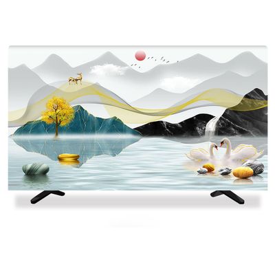 32-85in Indoor Dustproof TV Cover LCD/LED Protective Cover TV Dust Cover Liquid Crystal Display Protective Case Dustproof TV Screen Protector(Size:32IN,Color:B)