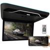 AUTUMFLATGAO 19" Car Overhead Player, Flip Down Monitor, 1080P Screen Car Roof Multimedia Player, Car Video with 16 Colors Light, Support HDMI, USB,Black view 1