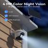 TMEZON 2-Cam Security Camera Wireless Outdoor System: Solar Power Camera with 2K Color Night Vision, 360 Pan-Tilt & Auto Tracking, No Subscription, Solar Camera Outdoor Wireless, 2.4G WiFi view 2