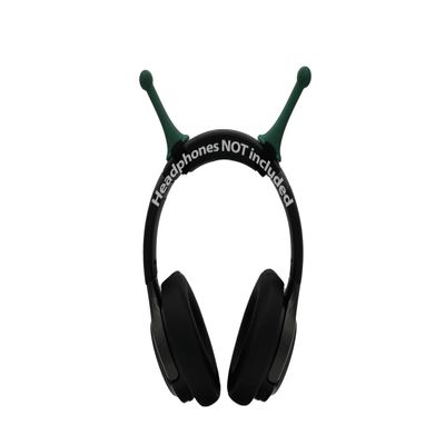 Small Alien Antenna for Headphones (Emerald Sparkle)