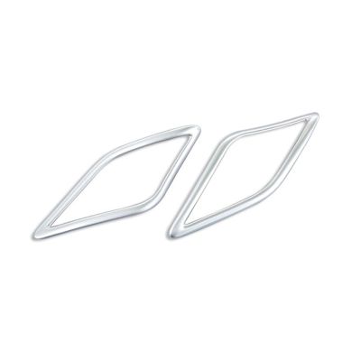 VNFEJEJR Fit for MG ZS Car Accessories 2017-2020 Car Door Speaker Cover Panel ABS Audio Stereo Sound Stickers Decoration Frame Styling Door Audio Speaker Cover(Silver)