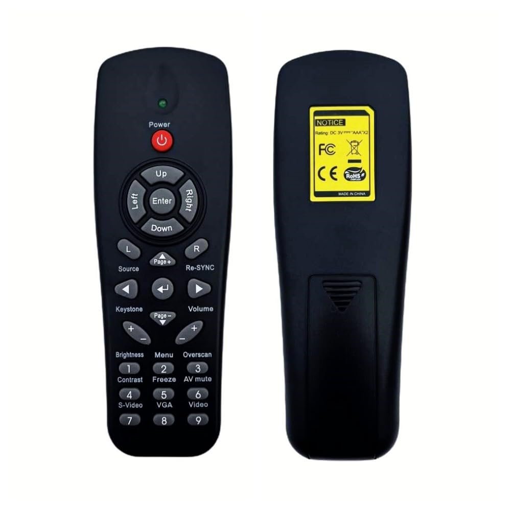Dtirszxy Replacement New Remote Control fit for Optoma OEX9133 ZW300USTI ZW300UST ZU500UST ZH500UST ZH400UST HW3201 OWX6132 EW610ST Projector