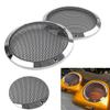 Bacar Motorbike Rear Grill Speaker 6.5"Lower Vented Mesh Cover 2pcs for Harley for Touring 1983-2022 2023 ABS Chrome view 4