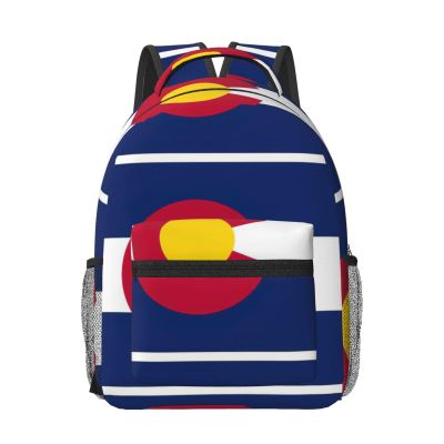 YQxwJL Colorado State Flag Print Travel Backpack Carry On Flight Approved,Water-Resistant Laptop Backpack For Men Women
