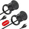 Desktop Power Grommet, 3-inch Hole, 40W Fast Charging Station, 2 PD 20W USB C Ports, 2 AC Outlets, 4 USB Ports, Flush Mount, 2 Pack view 1