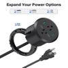 Desktop Power Grommet, 3-inch Hole, 40W Fast Charging Station, 2 PD 20W USB C Ports, 2 AC Outlets, 4 USB Ports, Flush Mount, 2 Pack view 4