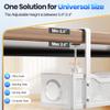Cable Management Under Desk Tray, No Drill Cable Management Box with Clamp for Wire Organization, Cord Organizer for Office, Home - No Damage to Desk (White) view 3