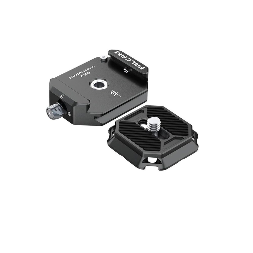 FALCAM F38 Quick Release Plate Kit w 1/4" to 3/8" Screw Compatible with 38mm Camera Mounting Adapter for Tripod Stabilizer andSlider,Can be Attached to Shoulder Straps