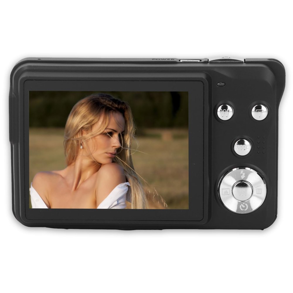 4K 64MP Vlogging Camera, 18X Autofocus Camera Selfie with Fill Light, Compact Travel Vlogging Video Camera for Beginner