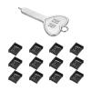 MECCANIXITY 12 Port Blocker Locking USB Port/Dust PC Blocker with Coded Key,Black view 1