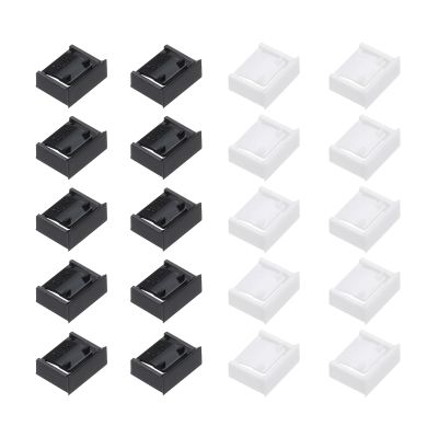 MECCANIXITY 20pcs Port Blocker PC Locking USB Port/Dust PC Blocker White Black