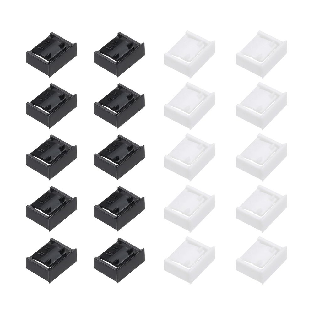 MECCANIXITY 20pcs Port Blocker PC Locking USB Port/Dust PC Blocker White Black