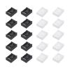 MECCANIXITY 20pcs Port Blocker PC Locking USB Port/Dust PC Blocker White Black view 1