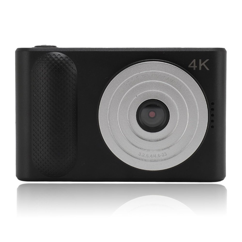 Dpofirs 4K Digital Camera for Kids, 16X Zoom Video Camera Camcorder Autofocus with 2.4 Inch TFT Screen, Portable 48MP HD Travel Camera for Selfie Vlogging (Black)