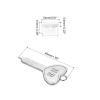 MECCANIXITY 12 Port Blocker Locking USB Port/Dust PC Blocker with Coded Key,White view 2