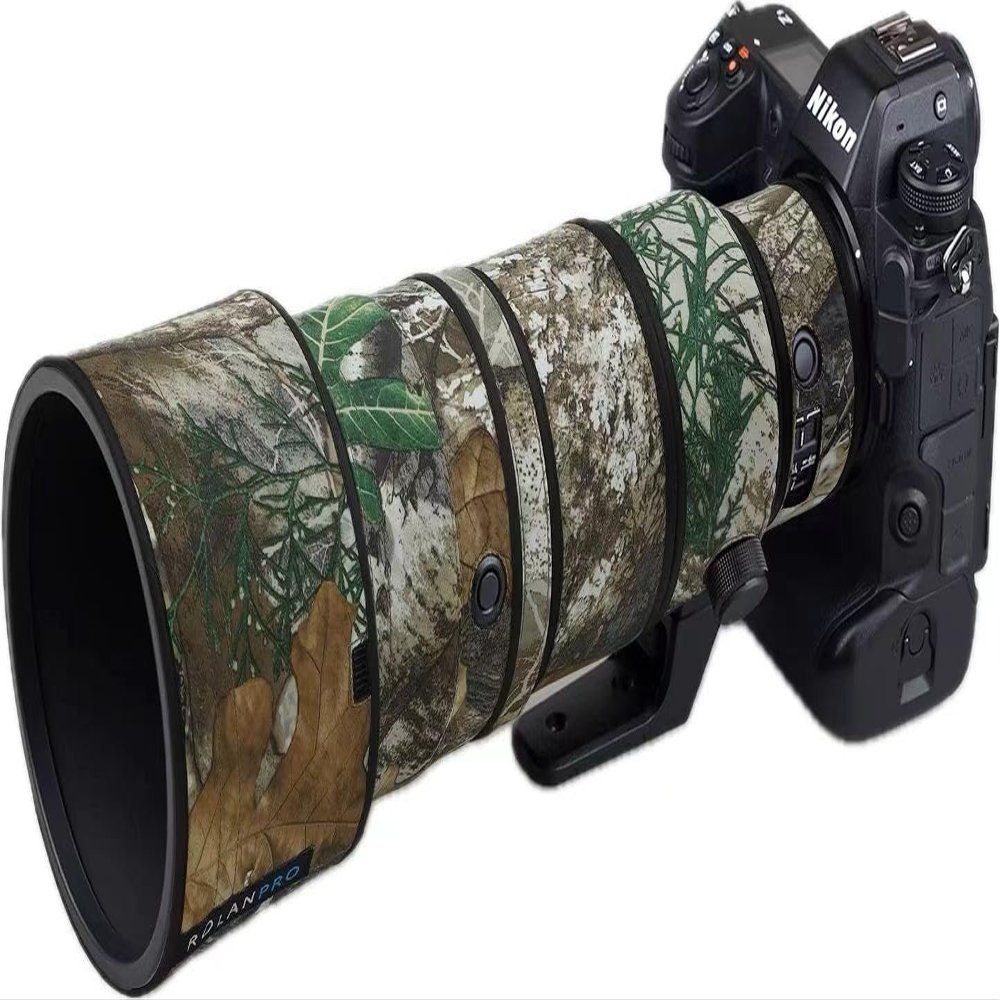 ROLANPRO Lens Camouflage Cover for Nikon Z 400mm f4.5 VR S Rain Cover Lens Protective Sleeve Protection Case Clothing-#27 Jungle camo Waterproof