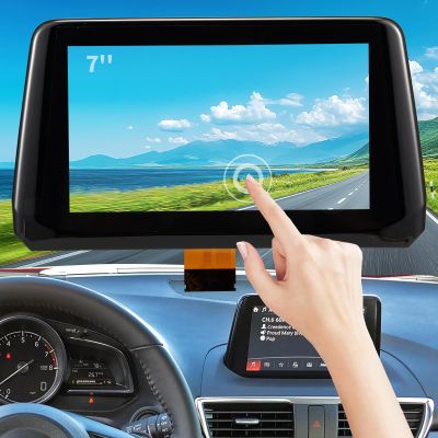 Touch Screen Replacement B61A611J0 Fit 2017 2018 Mazda 3 Sport GPS Navigation Radio Display, 7-Inch Touchscreen Glass Digitizer Compatible with GPS Mazda 3 Alexa Car Display BJS7669C0E BJS7669C0L
