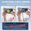 Magnetic Cell Phone Cooler for Gaming Comvin, Mobile Phone Cooling Fan with Dual Mode/Temperature Display,Portable Radiator for iPhone MagSafe Series/Android/iPad/Tablet,Semiconductor Heatsink Cooling view 2