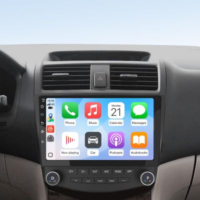 AWESAFE Car Radio Stereo 4Core 64GB 10 inch Touch Screen for Honda Accord 7th 2003 2004 2005 2006 2007 with CarPlay Android Auto