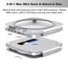 GEWOKLIY Mac mini Dock and Stand with NVMe/SATA M.2 SSD Enclosure, USB-A/C Connector, TF/SD Card Reader, Compatible with Mac M1/M2. view 2