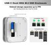 GEWOKLIY Mac mini Dock and Stand with NVMe/SATA M.2 SSD Enclosure, USB-A/C Connector, TF/SD Card Reader, Compatible with Mac M1/M2. view 3