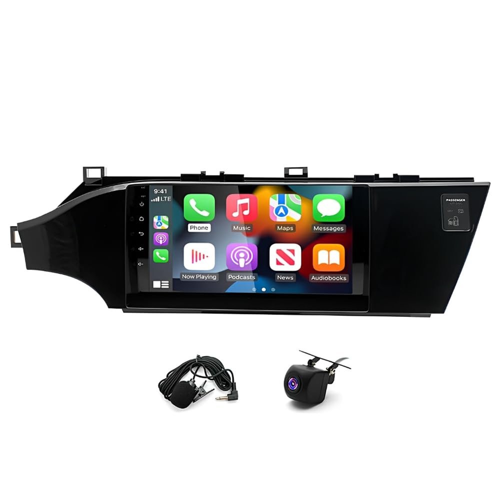 Android 13 Double Din Car Stereo Fit for Avalon 2013-2018, 9 Inch Touchscreen Car Audio -Media Receiver with CarPlay/Android Auto GPS Navigation FM Radio Bluetooth Camera Mic 2G+32G