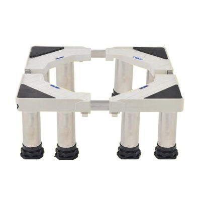 LHXEQJAM 12-Foot M10-1215 20.5-24cm high Size Adjustable Stainless Steel Refrigerator Mount Refrigerator Stand Bracket Washing Machine Base