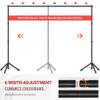 JSungo 10x8.5 FT Backdrop Stand for Parties, Adjustable Photo Backdrop Stand Kit with Carrying Bag, Portable Background Stand Backdrop for Wedding, Photoshoot, and Photo Studio view 2