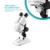 2 0X / 40x Stereo Microscope 45  Tiltted Eyepieces with Eyecup Top LED Vision PCB Saler Mobile Repair Tool view 2