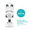 2 0X / 40x Stereo Microscope 45  Tiltted Eyepieces with Eyecup Top LED Vision PCB Saler Mobile Repair Tool view 3