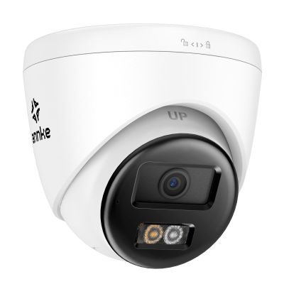 ANNKE 4K Ultra HD PoE Security Camera System, Surpport Two-Way Talk, Human& Vehicle Detection, Smart Dual Light Night Vision, Flash&Audio Alarm, IP67 Waterproof, Build in 512GB SD Card Slot, 4mm Lens