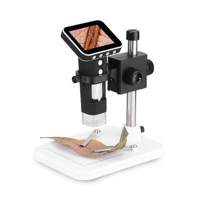 500X 2.5 Inch LCD Digital Microscope Microscope Handheld 8-LED Light Magnifying Glass Magnifier with Stand