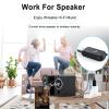 USB Bluetooth Receiver, Bluetooth 5.0 Wireless Audio Adapter 3.5mm Aux Adapter Handsfree Car Kit Music Receiver for Home/Car Stereo Sound System, Speaker Support Wireless Music&Handsfree Calls view 3