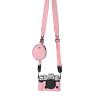 BMAOLLONGB X-T50 Case, Handmade Genuine Real Leather Half Camera Case Bag Cover for Fujifilm X-T50 XT50 Bottom Opening Version + Neck Strap (Pink) view 2