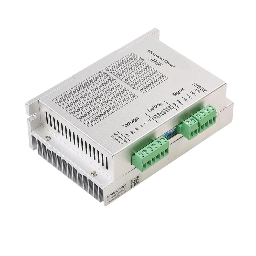 Huayong Motor Driver Nema 34 3Phase Stepper Motor Driver 18-80VAC 24-100VDC Motor Driver Controller for Nema17 23 34 CNC Kit Machine