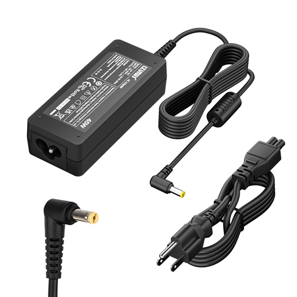 LZUMWS 45W AC Adapter Charger 19V 2.37A 5.5x1.7mm for Acer Laptop Adaptor Aspire P255 v15 5750 1400 A045R021L for Aspire 3/5 Series Power Supply