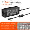 LZUMWS 45W AC Adapter Charger 19V 2.37A 5.5x1.7mm for Acer Laptop Adaptor Aspire P255 v15 5750 1400 A045R021L for Aspire 3/5 Series Power Supply view 3