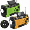 7400mWh Emergency Weather Radio with 3 in 1 Charging Cable Emergency Radio Solar Hand Crank Alert Radio 3 Power Supply Methods with SOS Alarm, FlashlightOrange+Green view 1