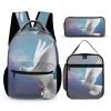 KLWQR Peace Dove Backpack for Women Men Lightweight Waterproof Backpack Set With Lunch Box Pencil Case Travel Laptop Backpack Casual Daypacks view 1