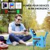 Emergency Crank Weather Radio,Hand Crank Radio, Solar AM/FM/NOAA Weather Portable Radio with Flashlight, Bluetooth Speaker, SOS Alert for Home OutdoorsCompass for Camping Survival view 4