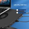 Multifunction Laptop Stand with Cooling Fan + 4Pcs USB Port, Height Adjustable Tablets Holder view 3