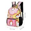 KLWQR Cute Donuts Backpack for Women Men Lightweight Waterproof Backpack Set With Lunch Box Pencil Case Travel Laptop Backpack Casual Daypacks view 2